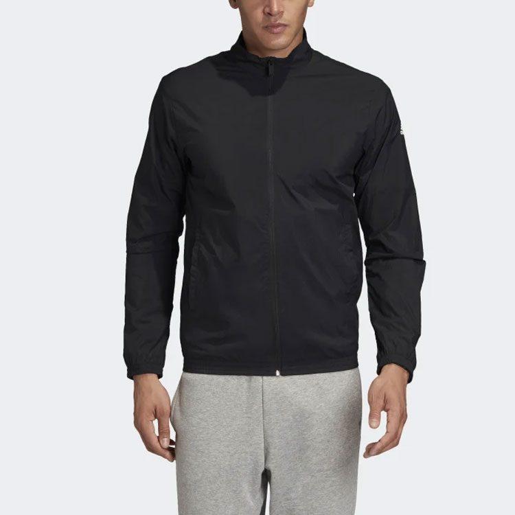 adidas Jackets Men's Black Stand Collar Moderate Other FL3902