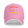 Coca Cola Signature Stripe Baseball Cap Black with Orange and Yellow Accents Classic Logo Design for Casual Wear
