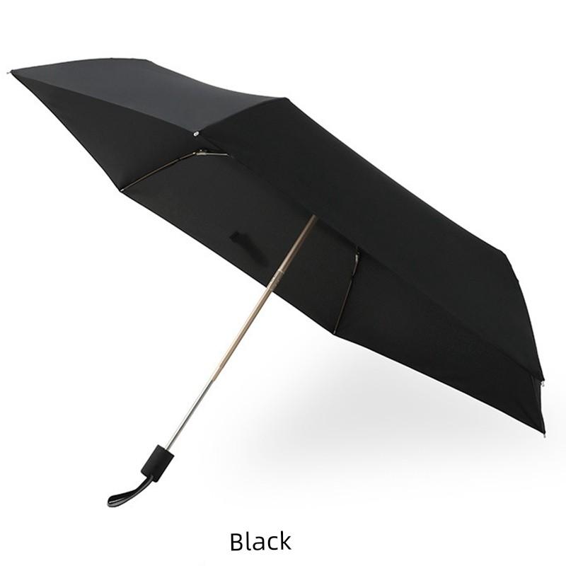 Ultra-Light Three-Fold Automatic Rain and Rain Dual-Use Windproof Umbrella Simple Plain One-Drop Drying Water-Repellent UV-Proof Sunshade