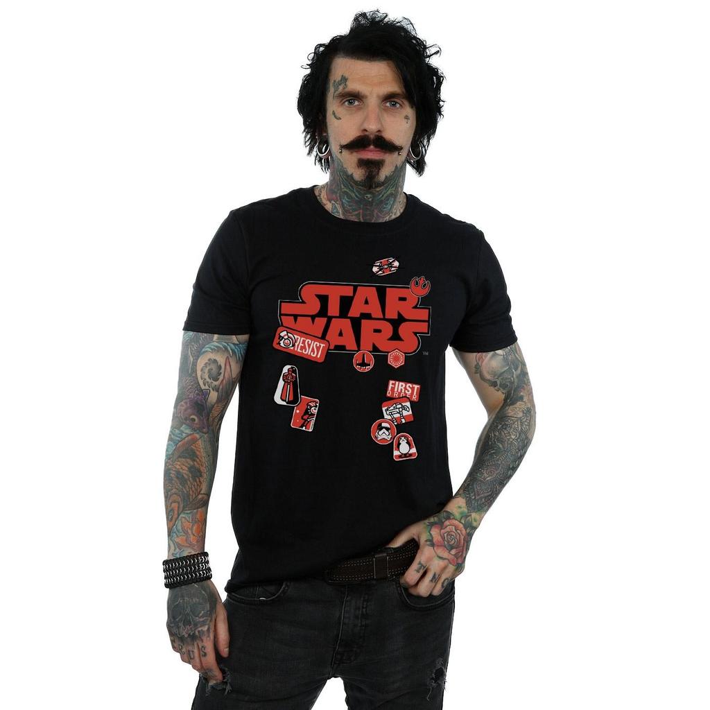 STAR WARS T-shirt pour homme Les Derniers Jedi Badges