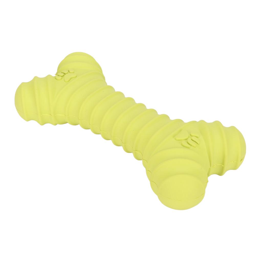 Dog Chew Toy Puppy Teething Bone Latex Teether Squeaky Comfortable Chewing for Pet Chewer