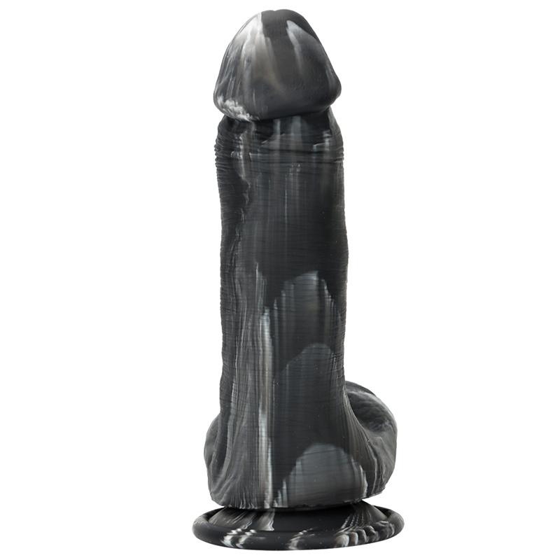 Women's Mixed Color Liquid Silicone Simulation Large Dildo Dildo Masturbator Rear Court Anal Plug