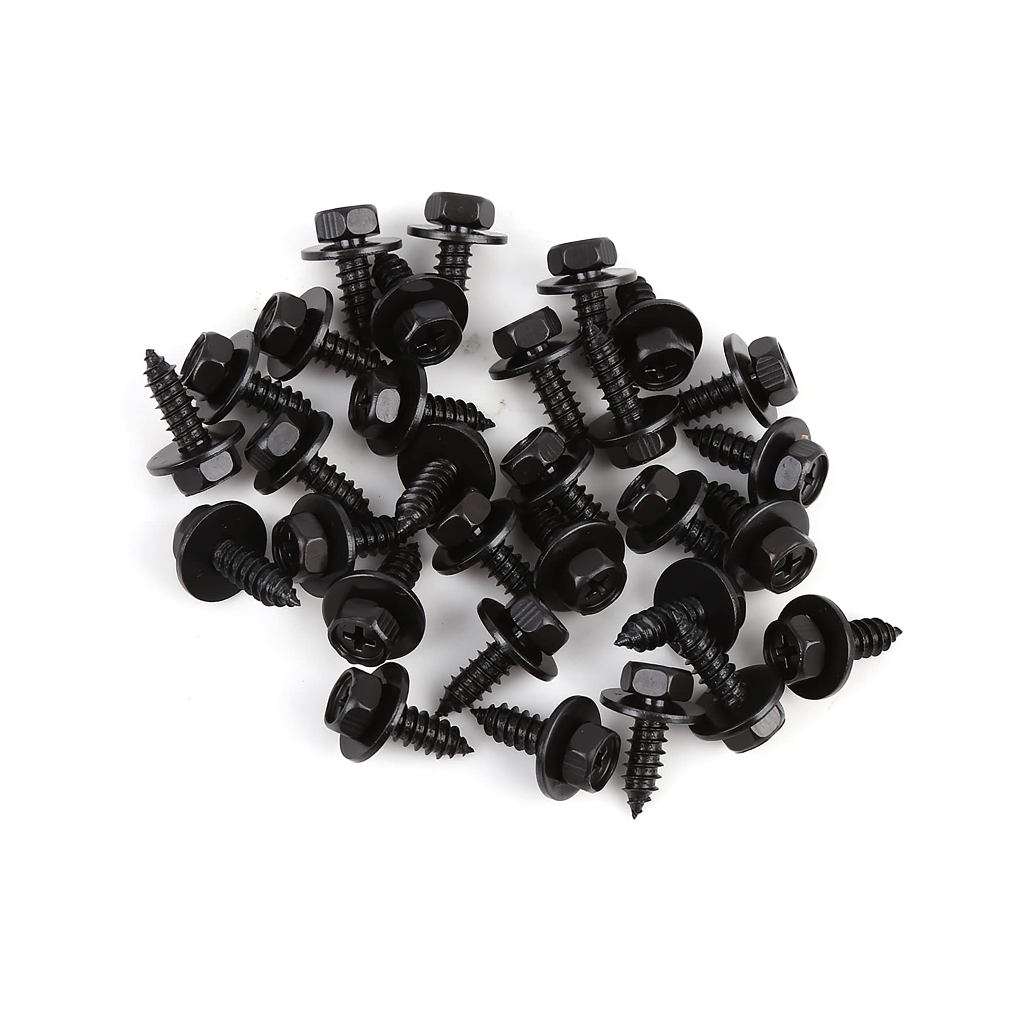 

ACROPIX Screw Bolts Retainer Fender Liner Undercover Screws for Toyota Compatible with Prius Metal 30pcs Black чёрный