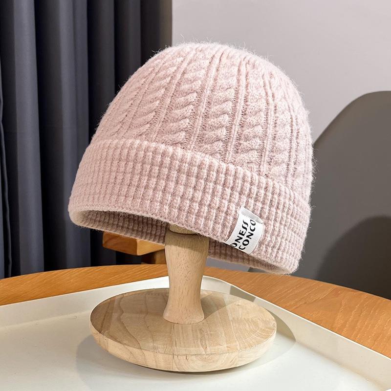 

Панама зимняя женская теплая новая панама универсальная шляпа-тазик шерстяная вязаная шапка