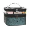 Women's Large PU Leather Double-Layer Makeup and Toiletry Bag - Portable & Multifunctional Lipstick Storage