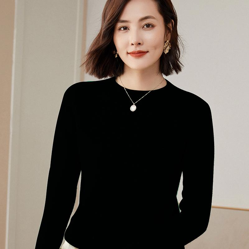 Kadın Kazak % 100% Merinos Yünü MODERN YENI SAGA Kaşmir Kazak Örme Kazak Kış Sıcak Kadın Jumper Örgü Üst