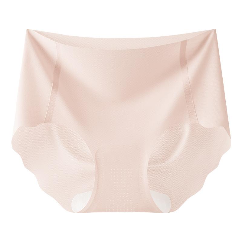 Women's Summer Ultra Thin Air Hole Ice Silk Non Trace Quick Drying Briefs