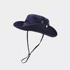 WTEMPO Solid Color Windbreak Rope Sun Hats Couple Spring Summer Hiking Breathable Hats Outdoor Fishing Travel Cowboy Bucket Sun Hats