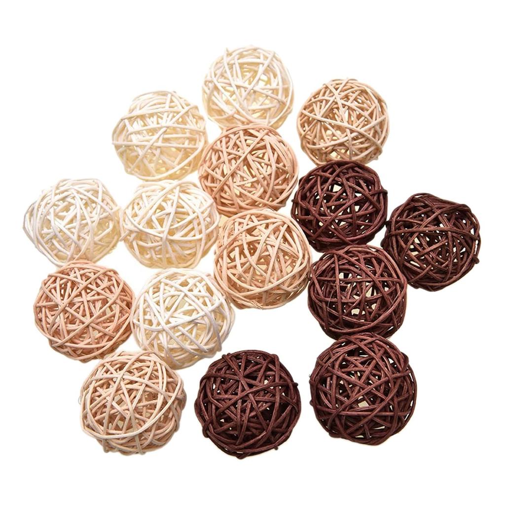 Wicker Rattan Balls Decorative Ball Decor Ornament Home Decoration Craft DIY