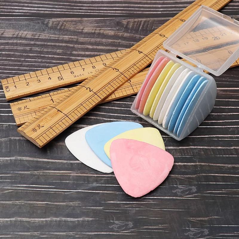 Colored Sewing Chalk Kit Triangular Box Garment Marking Tools And Accessories(Sold In Sets Of 30)