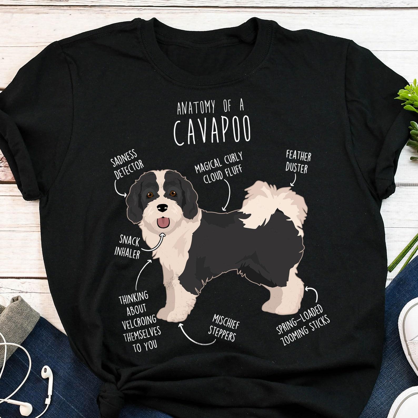 Parti Cavapoo Shirt, , , Funny Cavapoo Dog Lover Gift, Cute Cavoodle T-shirt, Doodle Poodle Mix Cross Tshirt Pet Tee Cavapoo Mom Dad 100