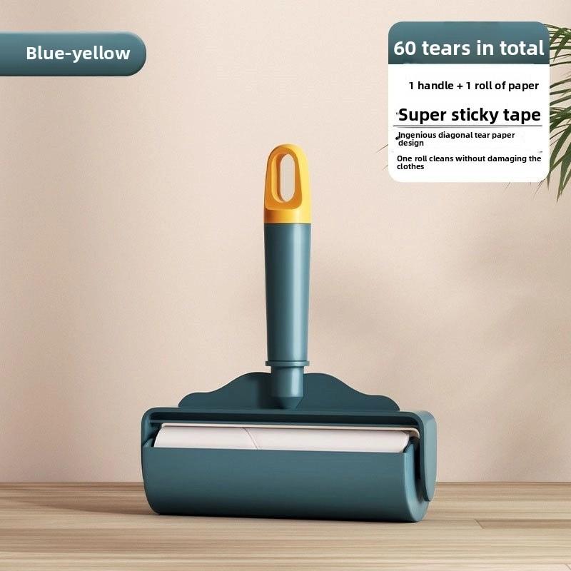 Modern Minimalist Lint Roller With Tearing Sticky Sheets For Pet Hair Removal On Bedding And Clothing