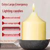 Odorless Paraffin Candle for Power Outages – Long-Burning, Smokeless with Grand Hotel Fragrance for Disaster Prevention