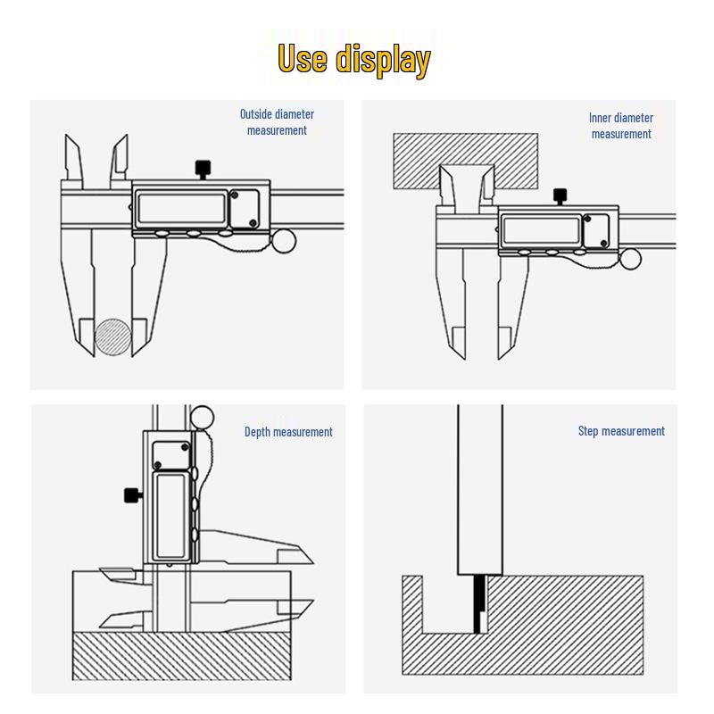 Manliang Digitaler Messschieber mit Kohlefaser zur Armbandmessung