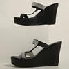 Fashion Women Wedge Sandals New Summer Fashion Comfortable Versatile Casual Sandals Increased Wear-resistant Thick-soled Shoes Women