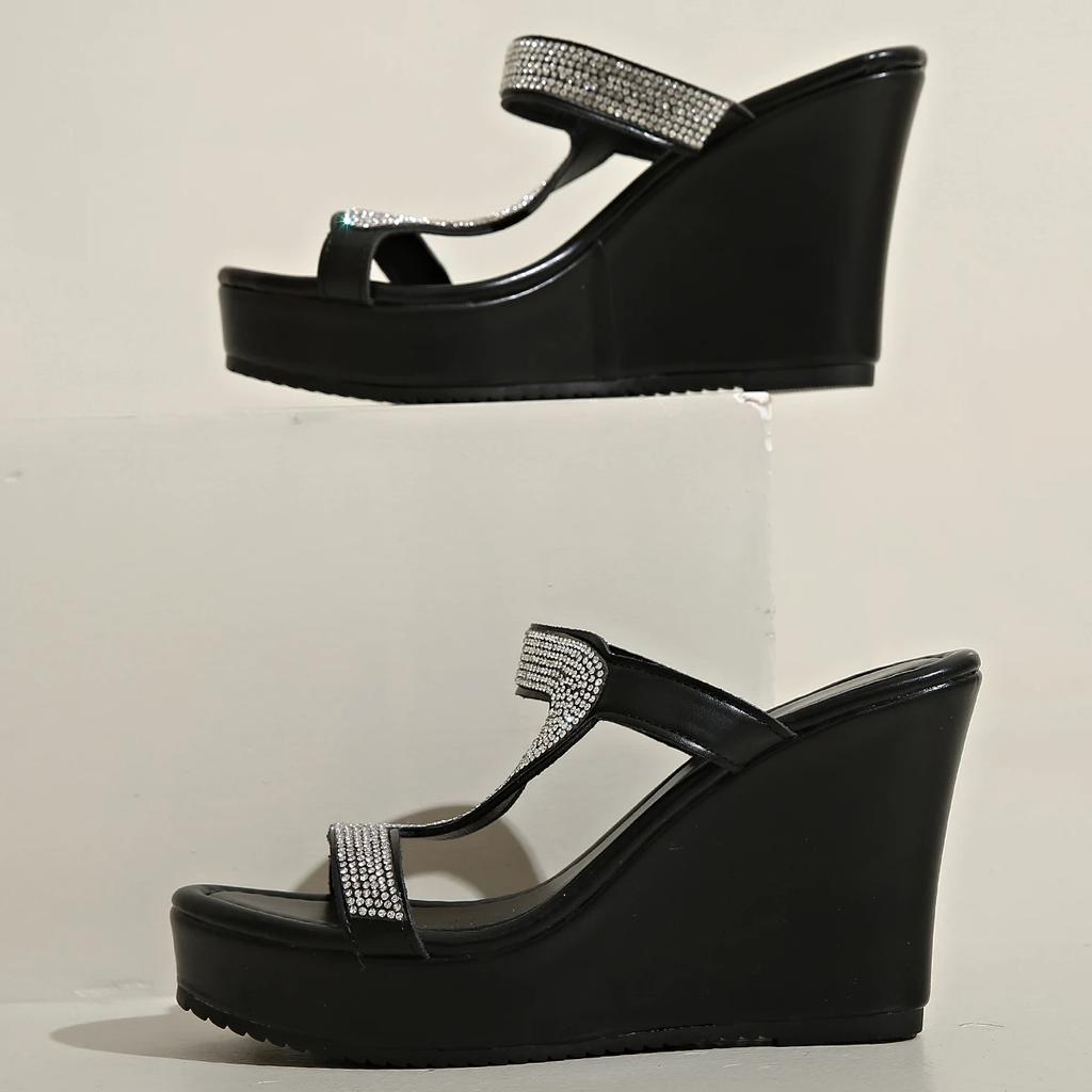 Fashion Women Wedge Sandals New Summer Fashion Comfortable Versatile Casual Sandals Increased Wear-resistant Thick-soled Shoes Women