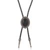 High-Quality Leather Bolo Tie Chain Necklace Long Gold Plated Design Multipurpose Wear For Office Gatherings Travel Lightweight Accessory