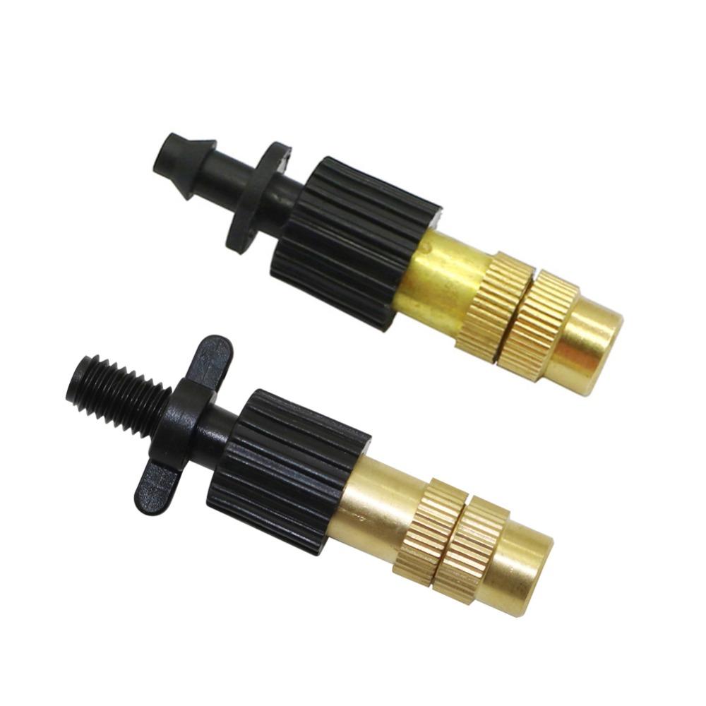 Copper sprayer with 4mm Barb or 6mm thread Agriculture tools Garden irrigation watering Mist cooling system Sprinkler 2 Pcs