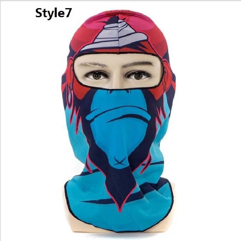 Stilvolle Winddichte Und Warme Radmaske Unisex Skimaske Mit Einzigartigen Drucken