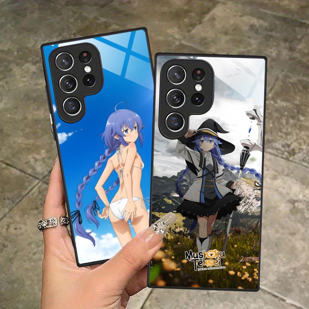 Mushoku Tensei Roxy Mobile Phone Case for Samsung Galaxy A56 55 54 53 52 51 36 35 34 23 16 15 5G Glass Colorful Cover Pretty