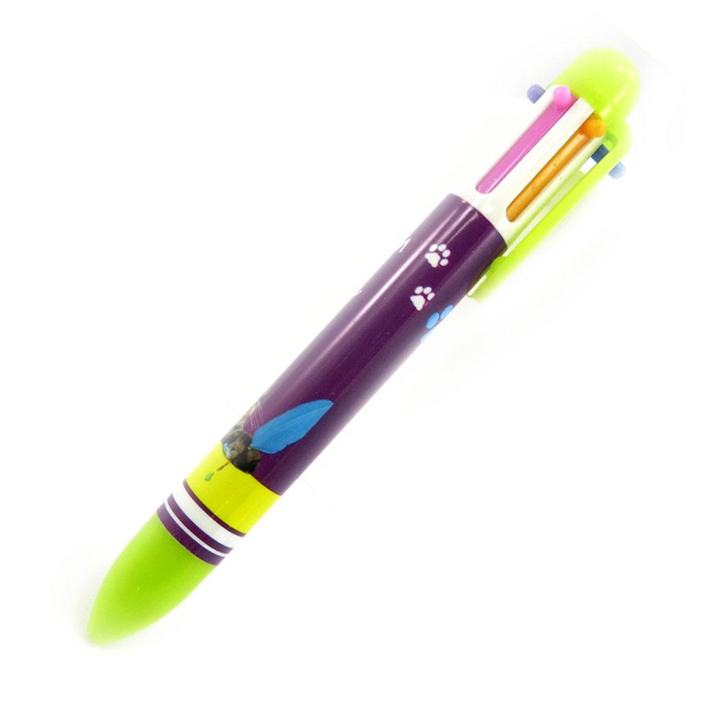 Les Trésors De Lily [L6873] - Stylo 6 couleurs 'Un amour d'Animaux' vert (écrivain en herbe)