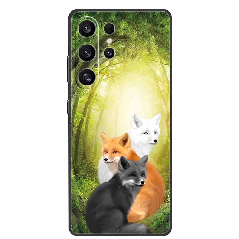 For Samsung Galaxy S26 Ultra Case Bumper Starry Sky Soft Silicone TPU Back Cover for Samsung S26 Ultra Phone Case Cute Cat Cover