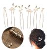 For Women Hair Accessories Wedding Flower Headwear Pearl Rhinestone Bridal Hair Pins Hair Clips