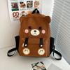 Schoolbag Female Korean version Harajuku high school student Japanese cute panda backpack Campus versatile funny girl backpack