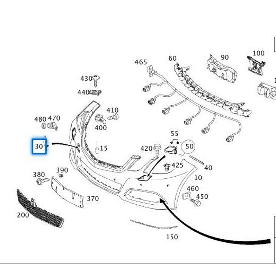 Mercedes-Benz W212 E200 Front Bumper Tow Hook Cover Accessory