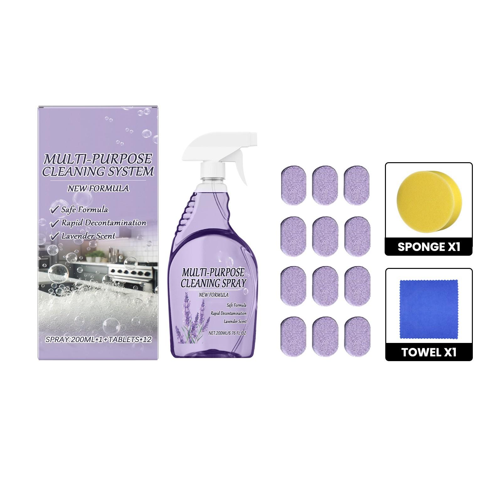 

Многоцелевое чистящее средство для чистки, обезжиривания, удаления пятен, чистки кухни и ванной комнаты, многофункциональное чистящее средство 200 мл One Size белый