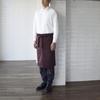 Seven Uniform CT2364 Middle Apron CT2364-2 Burgundy Free Size
