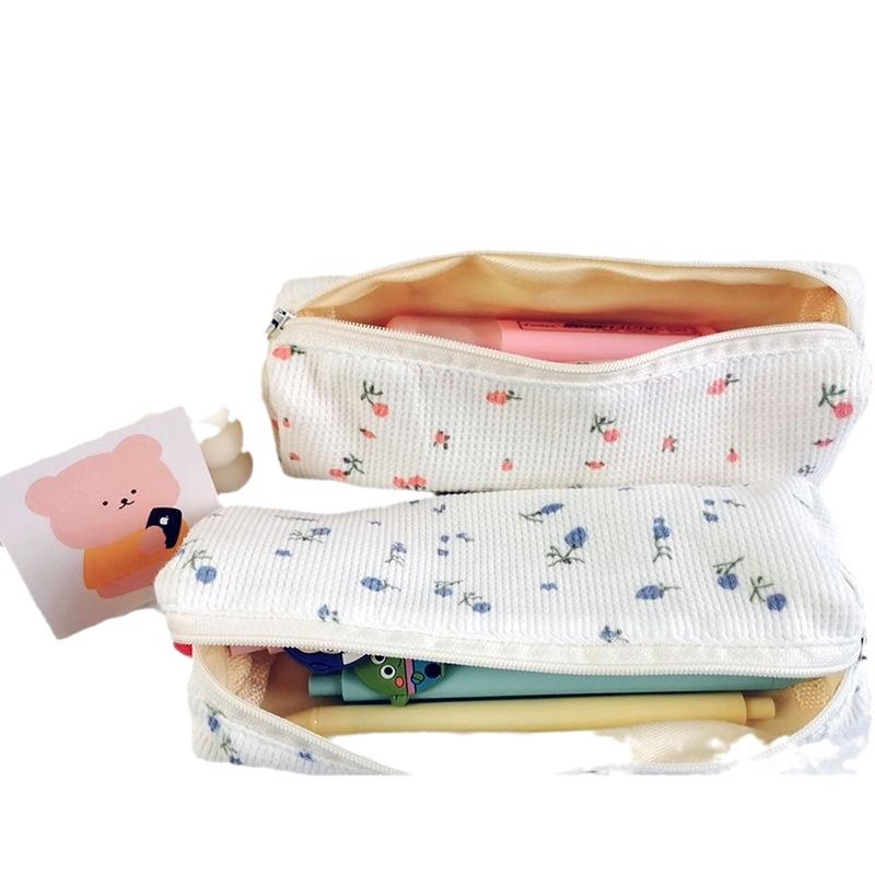 Floral Pencil Case: Cute, Fresh, and Girly Mini Stationery Bag