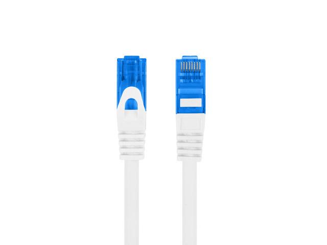 Patchcord Lanberg S/FTP kat.6A 1m LSZH CCA Fluke Passed Biały