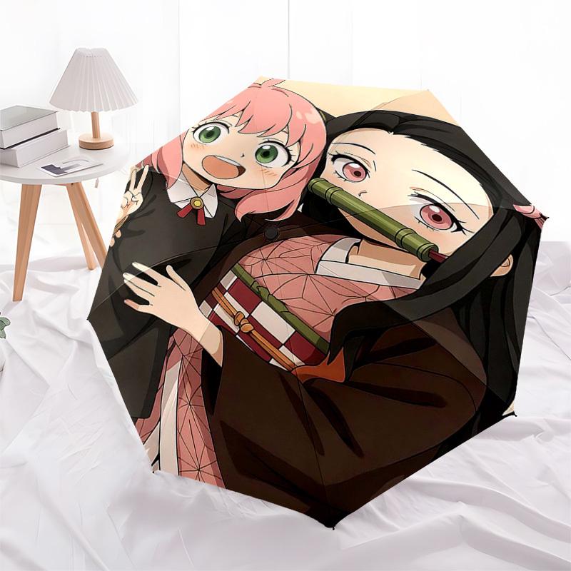 1pc Anime Characters Umbrella - Automatic Opening with Portable Folding Design, 8-Bone Iron Frame Outdoor Umbrella for Anime Fans, Travelers, Daily Us