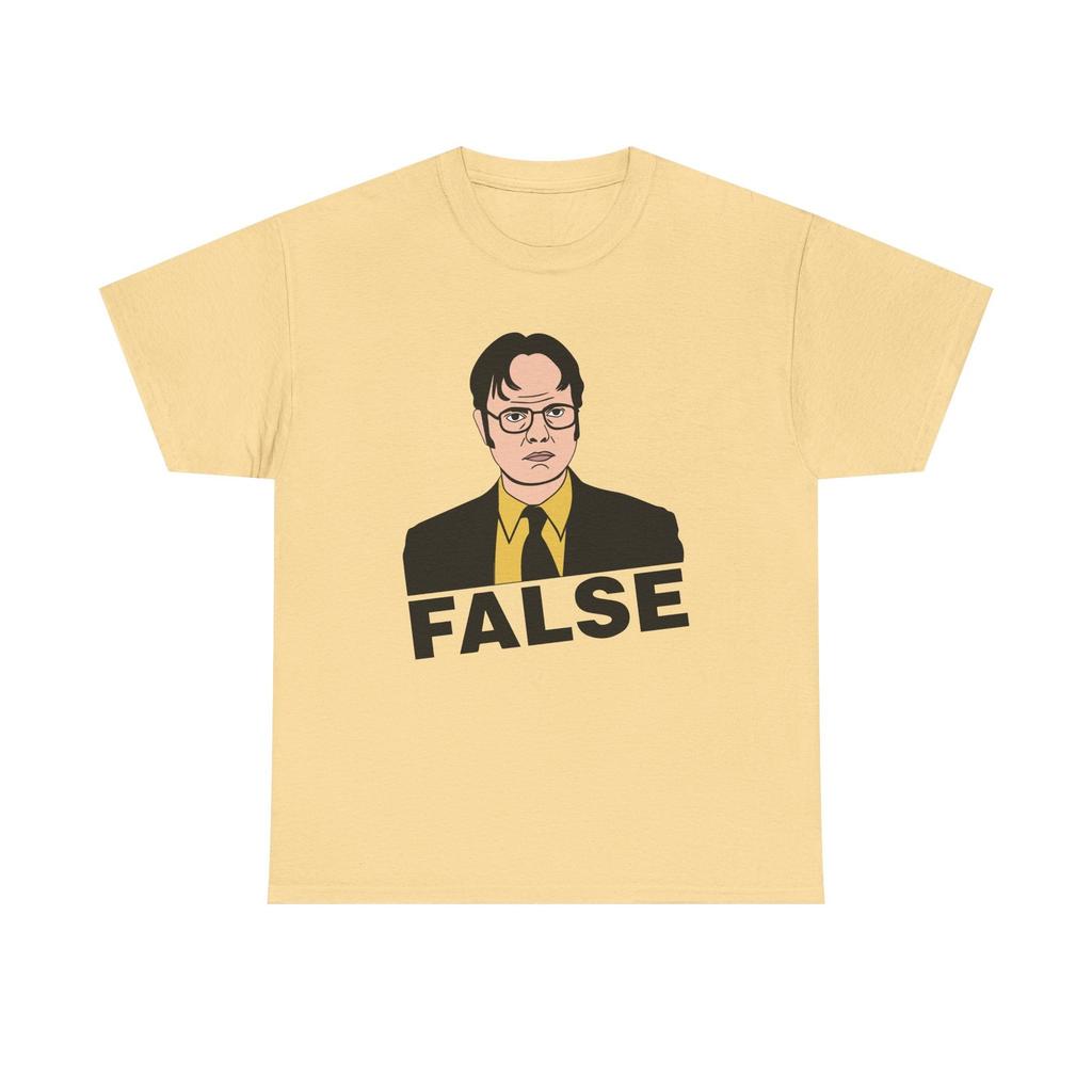 FALSCH - Dwight Schrute Inspiriertes Büro-T-Shirt - Lustiges Geschenk-T-Shirt