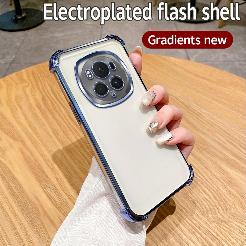 For Honor Magic 6 Pro Case Honor BVL-AN16, BVL-N49 Phone Case Shiny Glitter Plating Silicone Camera Lens Soft Back Cover