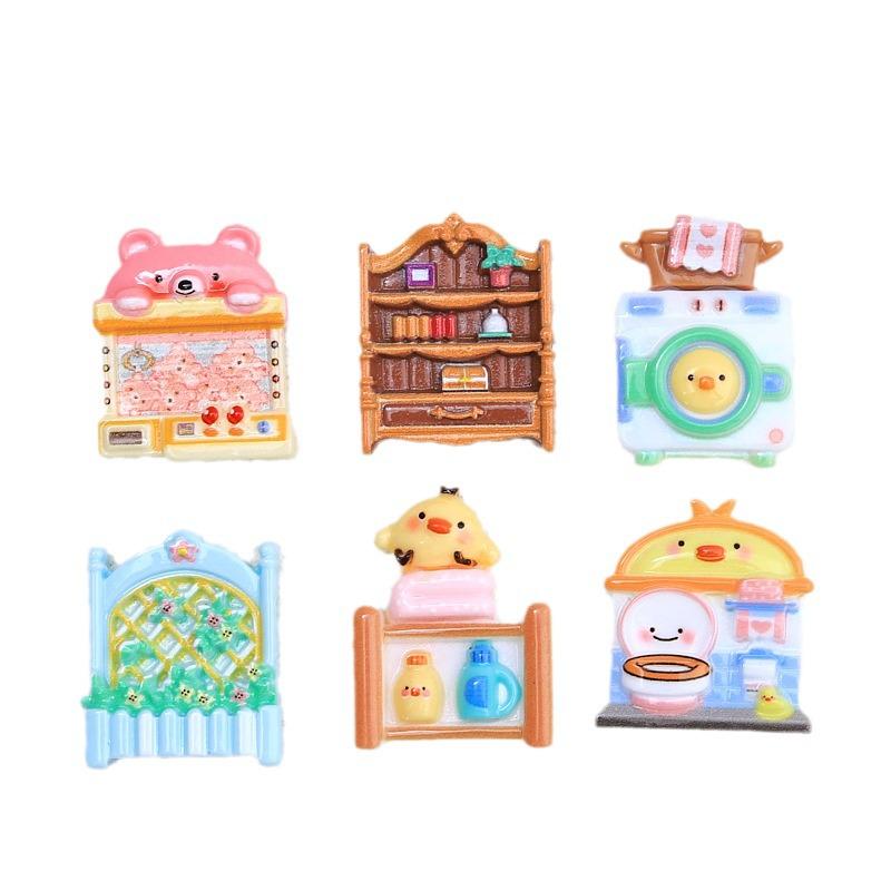 Cartoon DIY Cute Cream Glue Hair Clip & Shoe Charms - Small Chick Home Ornaments Resin Accessories