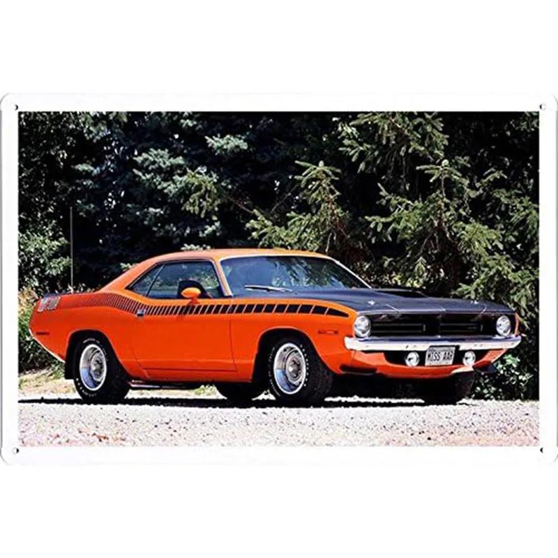 Vintage Automobile Car Vehicle Metal Tin Signs Posters Plate Wall Decor for Home Bars Garage Cafe Clubs Pub Retro Posters Plaque