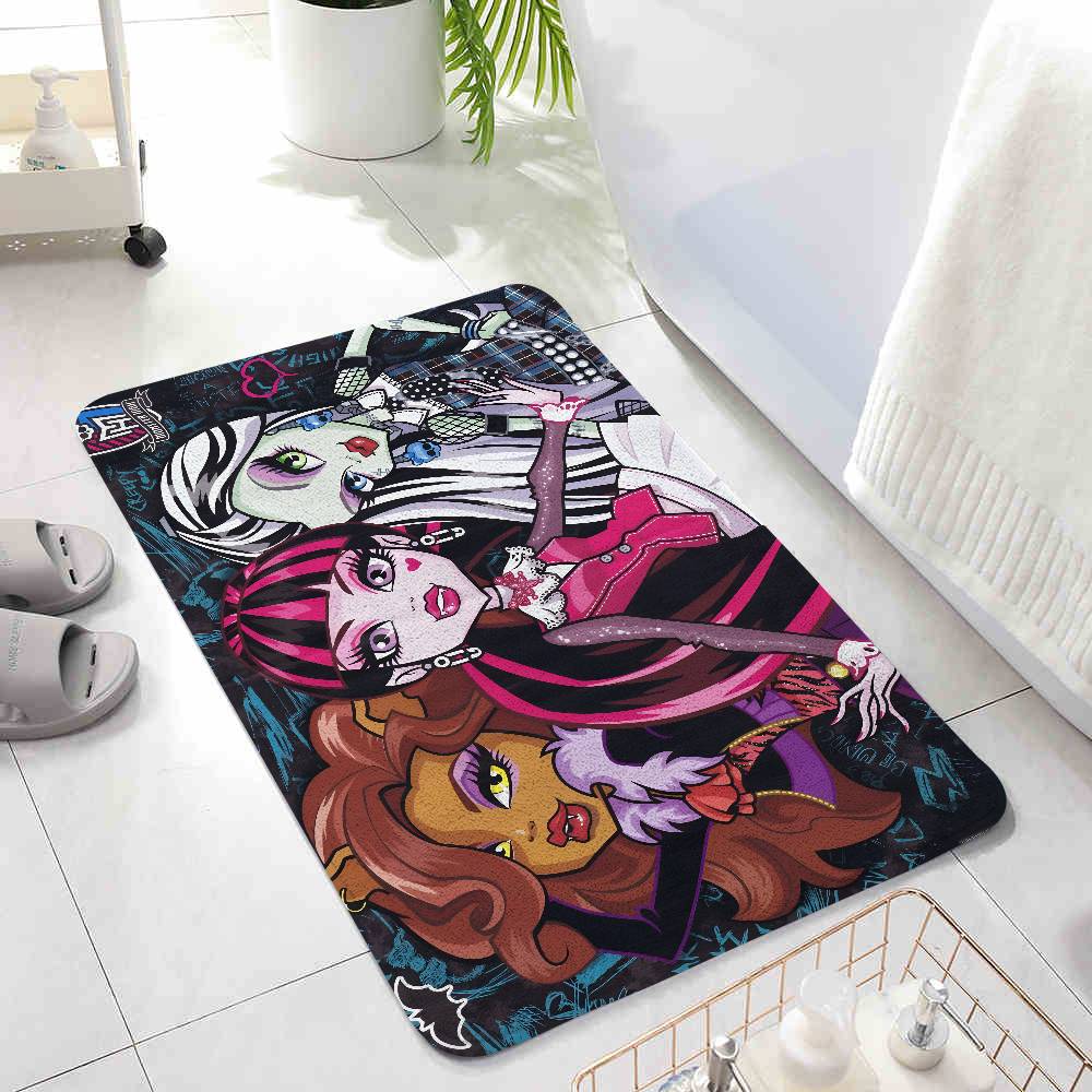 Anime-E-MonsterS Floor Mats Home Laundry Rug Carpet For Living Room Decor Lounge Area Anti-slip Foot Mat Entrance Doormat