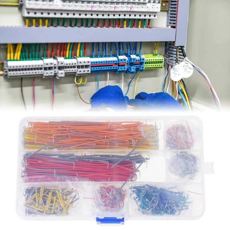 840 Stück Mehrzweck U-förmiges Jumperkabel-Set Zubehör für Arduinos und Steckplatinen Verwendung in verschiedenen lebendigen Farben