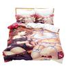 Digital Printing Chemical Fiber Sexy Beautiful Women Bedding Three-Piece Set, Starting From Approval
