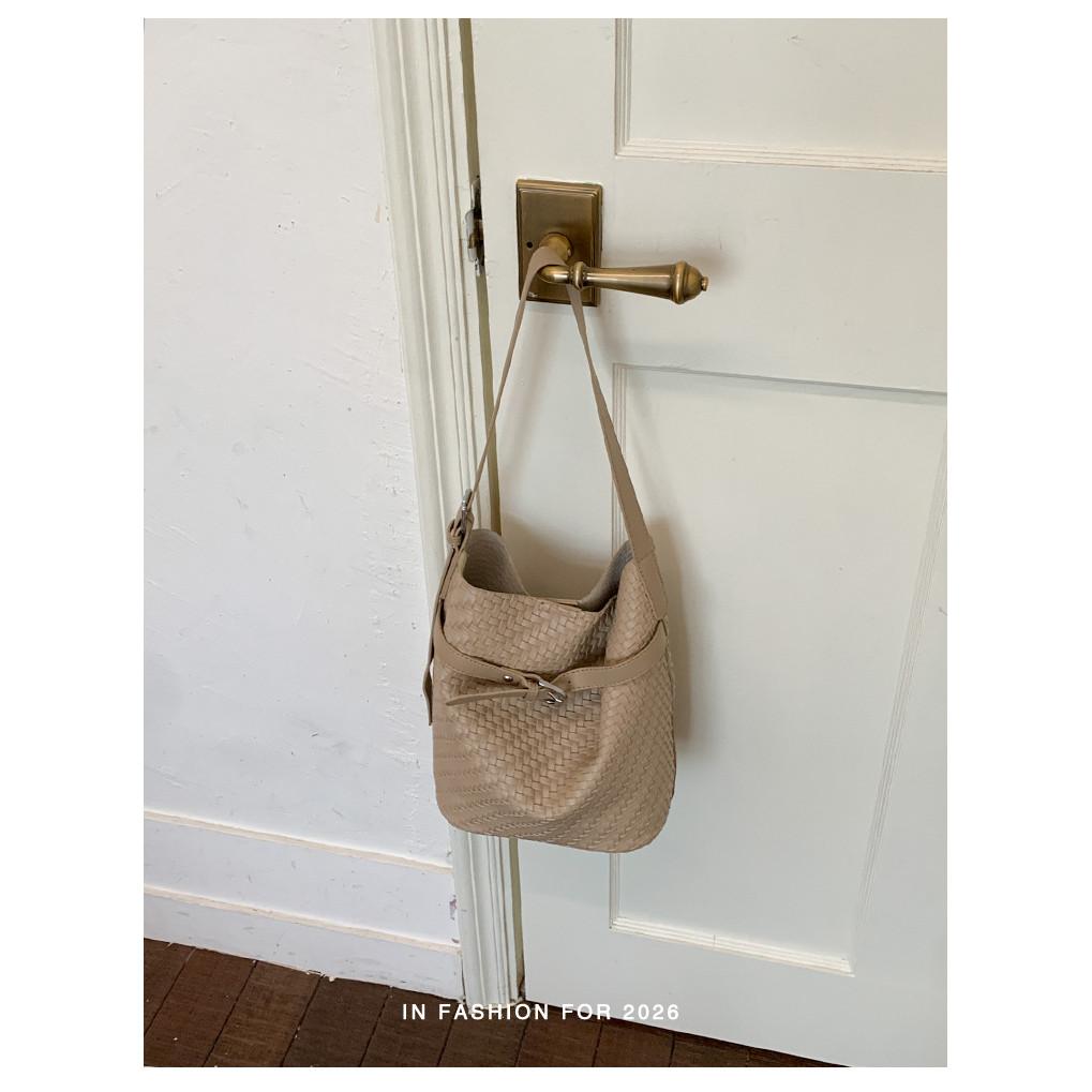 IELGY Underarm Bag Summer Fashion All-Match One-Shoulder Commuter Cross-Body Bucket Bag
