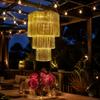 3-Tier Pendant Light Ornament Gold Lampshade Pendant Nordic Holiday Tassel Ornament  Holiday Decor