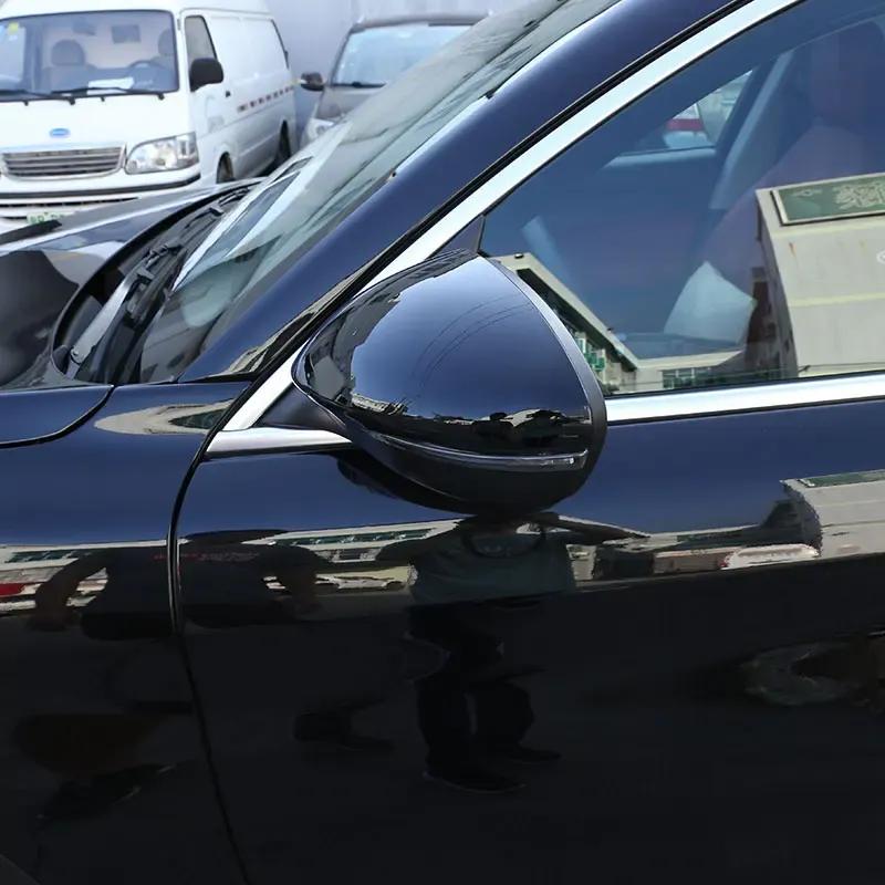 For Alfa Romeo Stelvio 2017-2024 ABS Carbon Fiber Car Outside Rearview Mirror Decorative Cover Trim Stickers Car Accessories