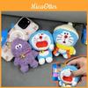 Doraemon Cartoon Plush Keychain With Short Pile Plush For Gift And Decor