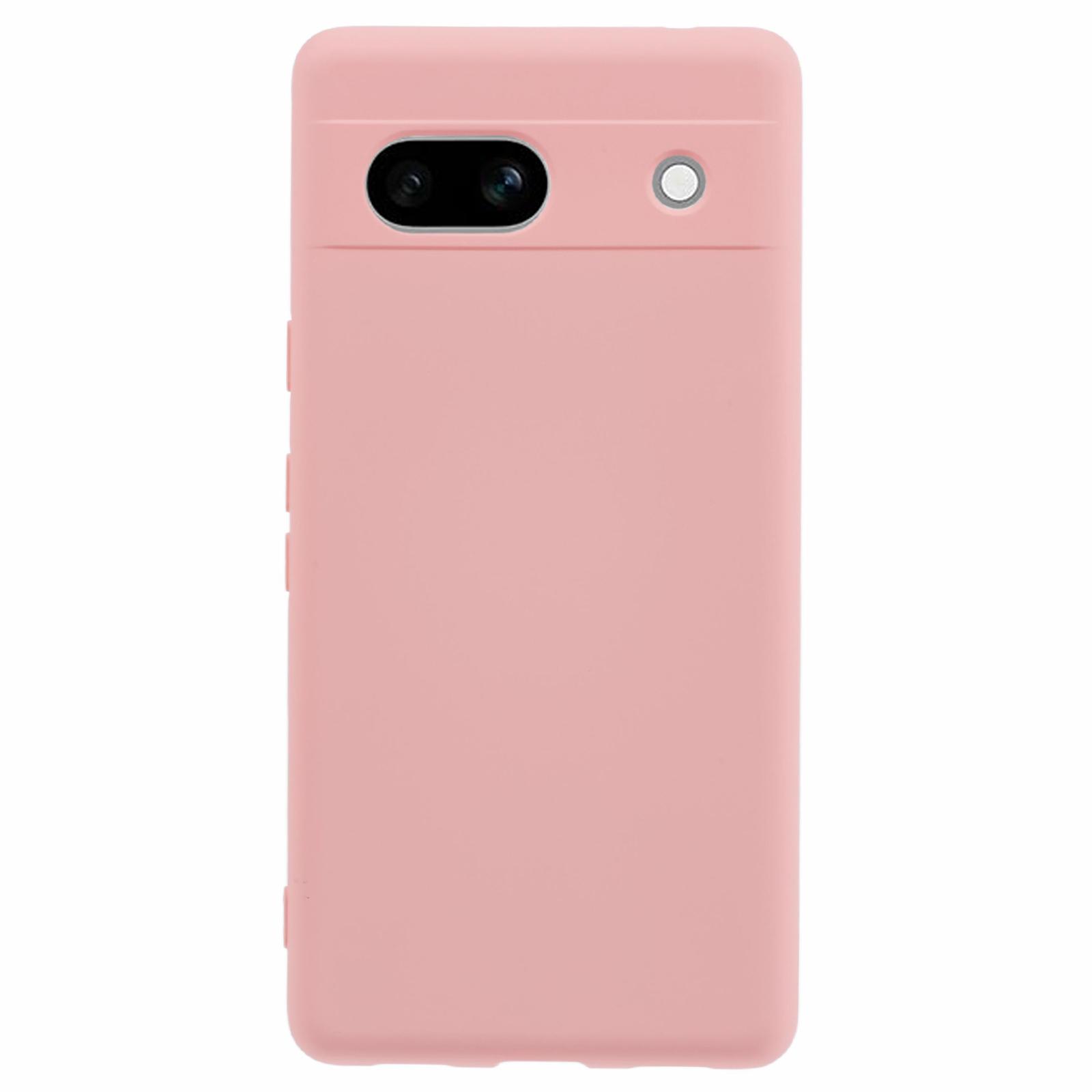 

Чехол для Google Pixel 7a 2,0 мм TPU с защитой от царапин, гладкий дугообразный край Pink
