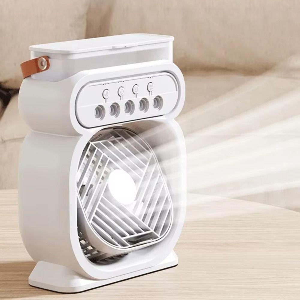 Cooling Fan AIr Conditioner Portable LED Night Light Summer Humidifier Fan Home