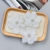 White Handmade Mesh Embroidery Flower Accessories Shirt Sweater Skirt Wedding Dress Diy Cloth Sticker Decoration