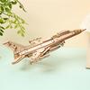 3D Wooden Fighter Jet Jigsaw Puzzle: Children's Educational Science and Technology Toy Assembly Model Ornament