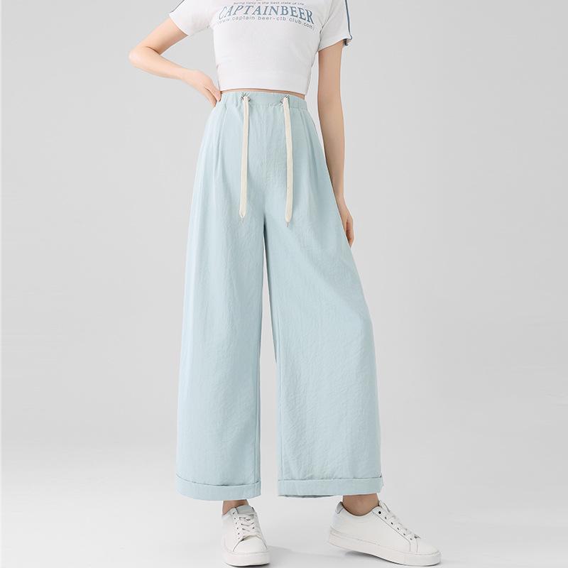 2026 Spring/Summer Maternity Wide-Leg Pants – No Belly Pressure, Lightweight 3XL